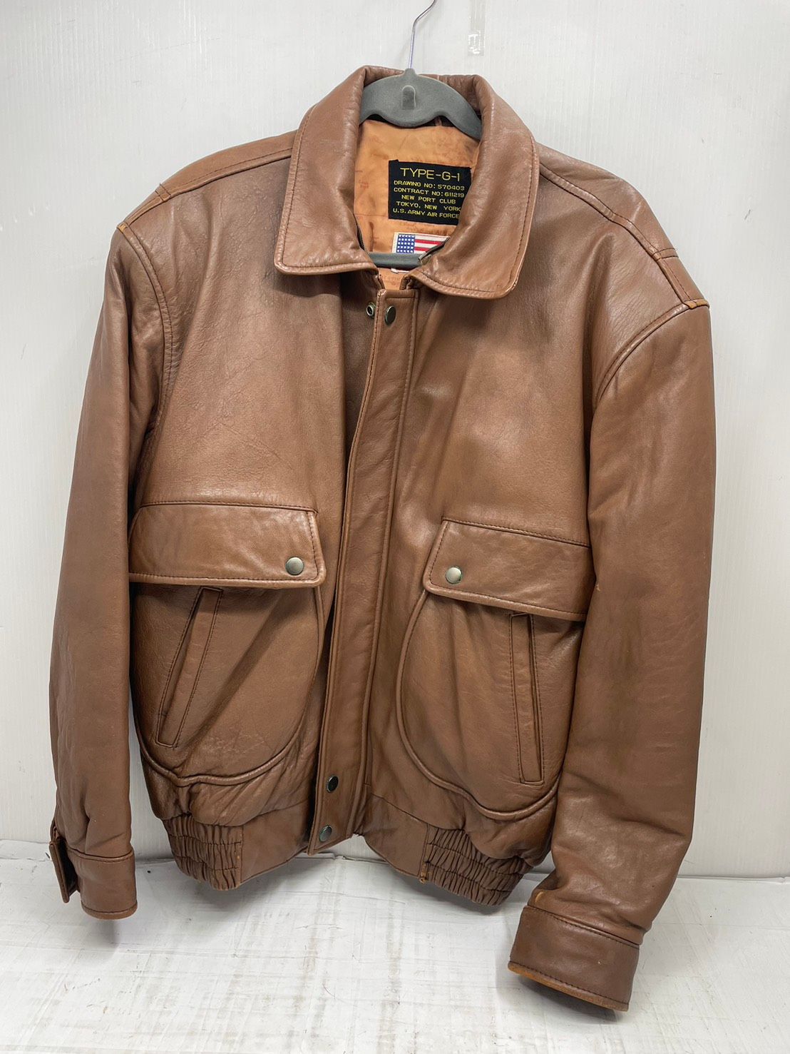 h10728 TYPE-G-1 フライトジャケット レザー ジャケット Mサイズ アウター 6,248円