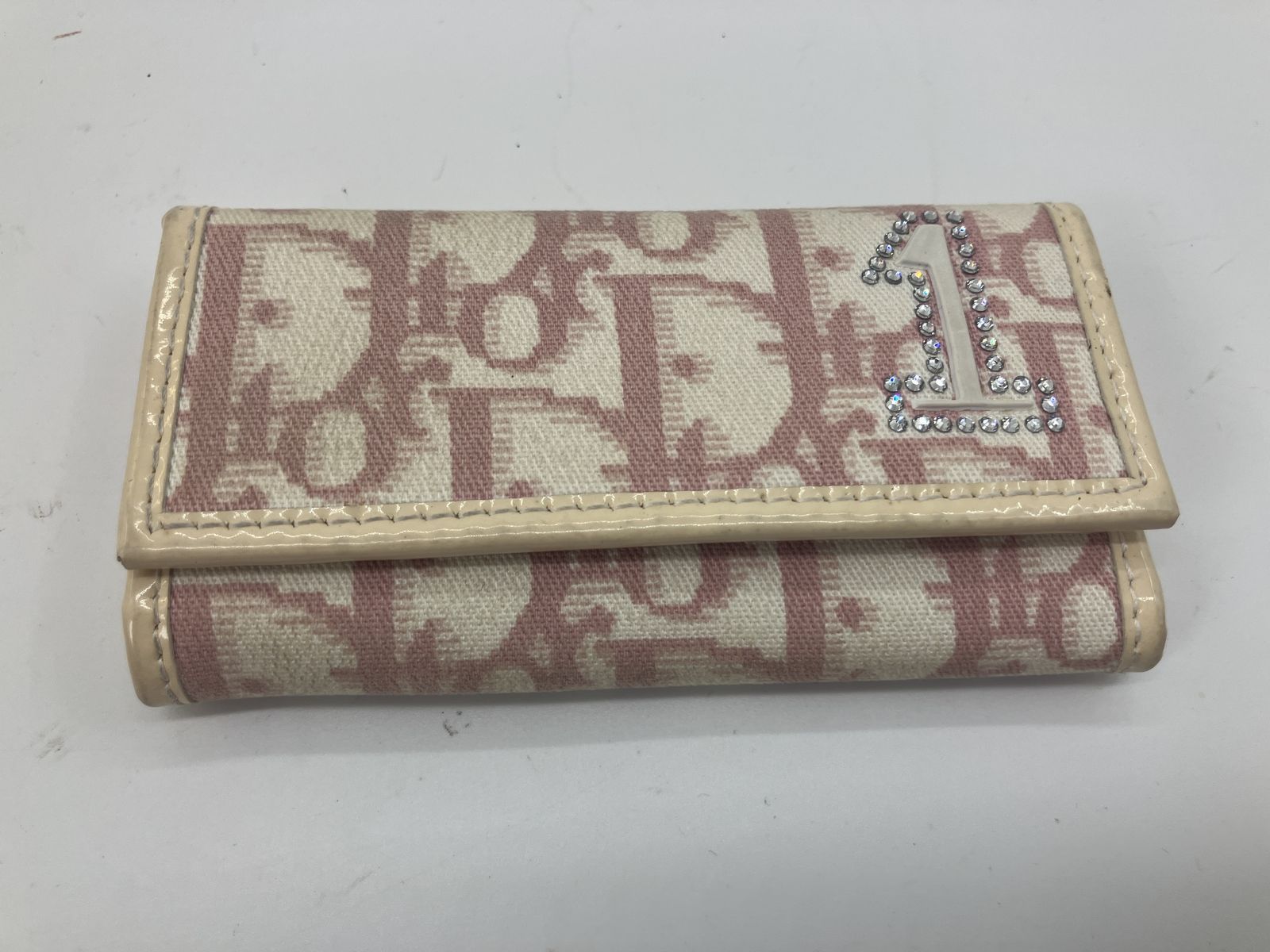 Christian Diorのピンク系トロッター柄4連キーケース・キーホルダー 7,560円