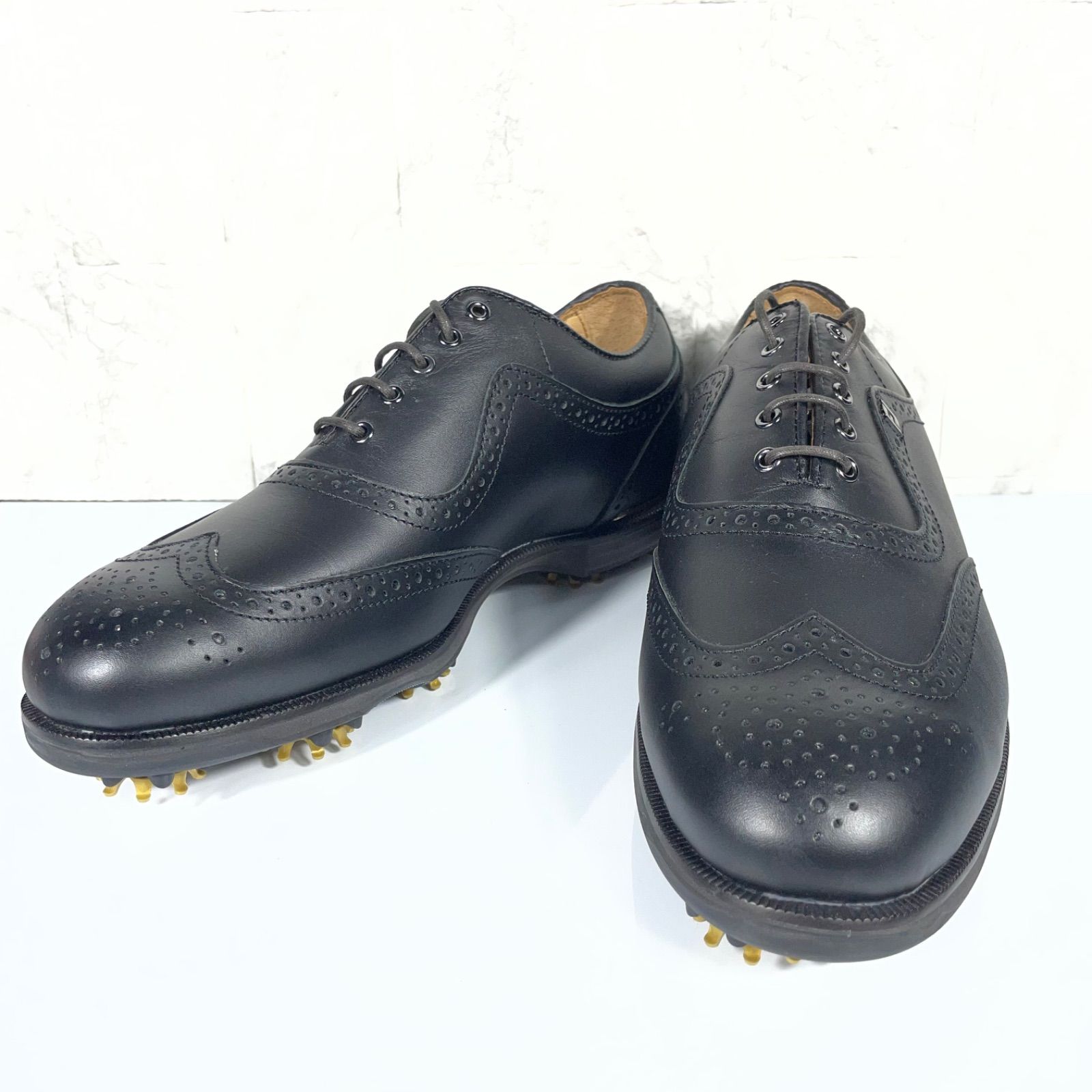 未使用品❗️ FootJoy フットジョイ ICON BLACK 25.5cm ウィングチップ 本革