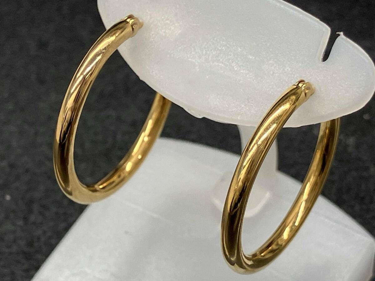 K18 イエローゴールド 総重量1.5g ピアス アクセサリー