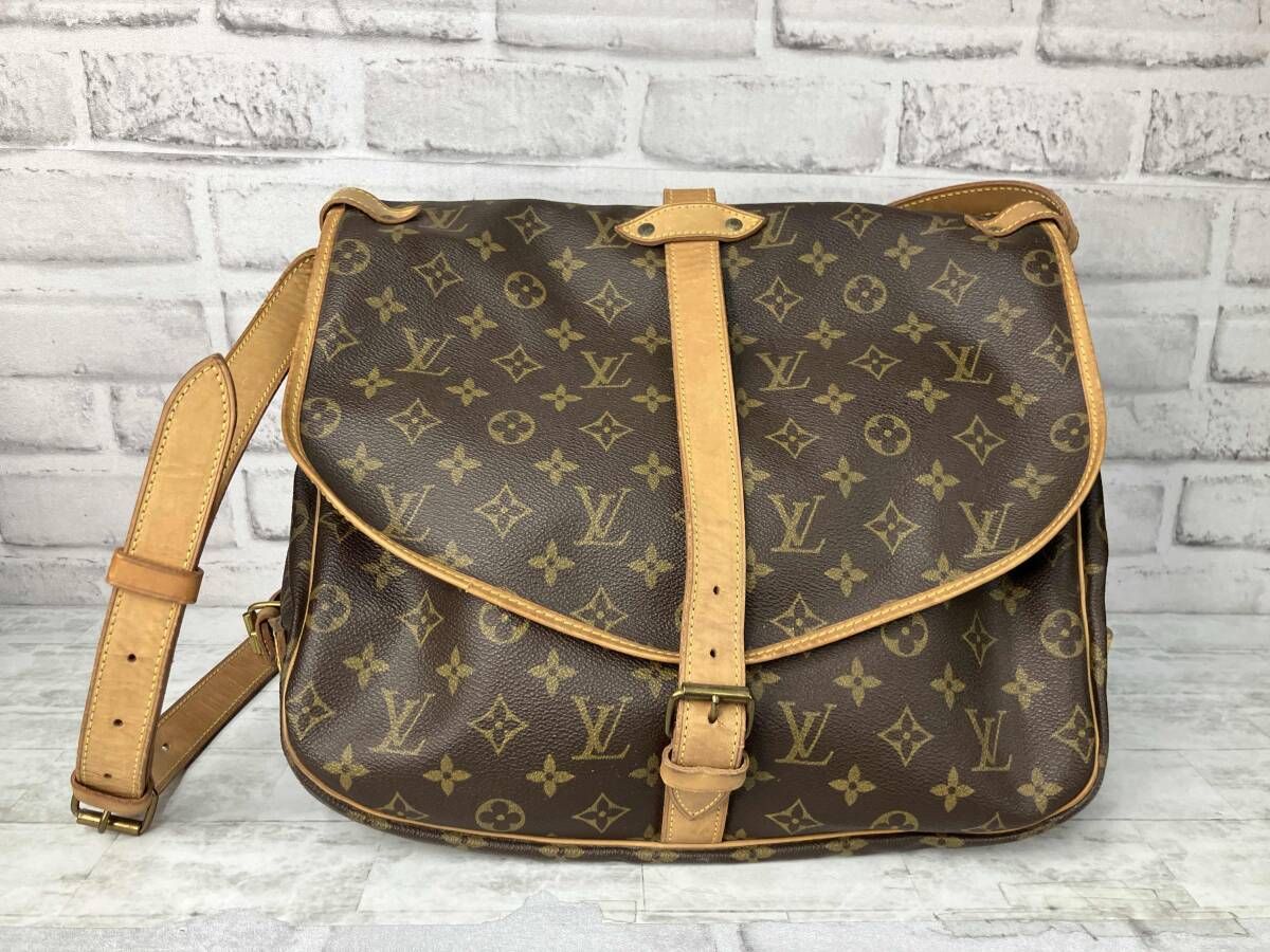 LOUIS VUITTON／モノグラム ソミュール35／M42254 バッグ