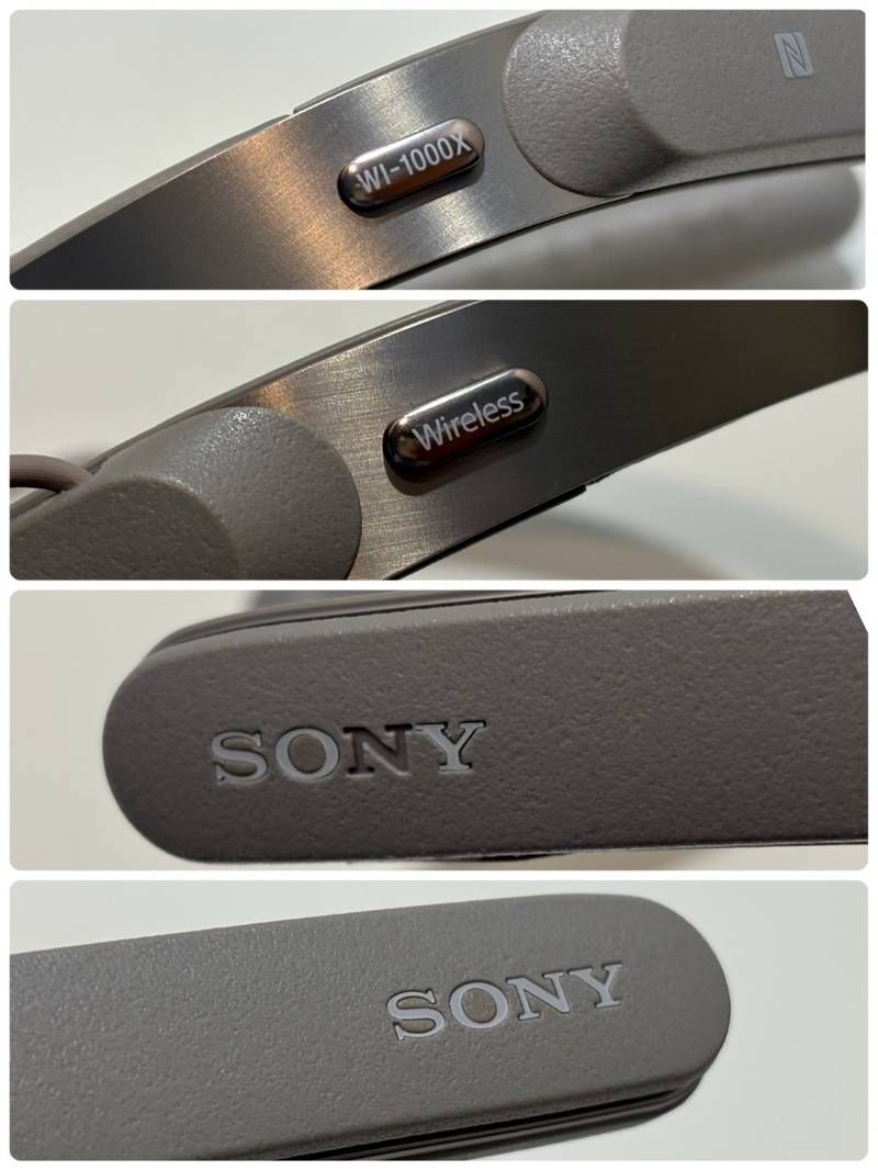 SONY ワイヤレスノイズキャンセリングステレオヘッドセット WI-1000X Wireless シャンパンゴールド 音出し確認ok