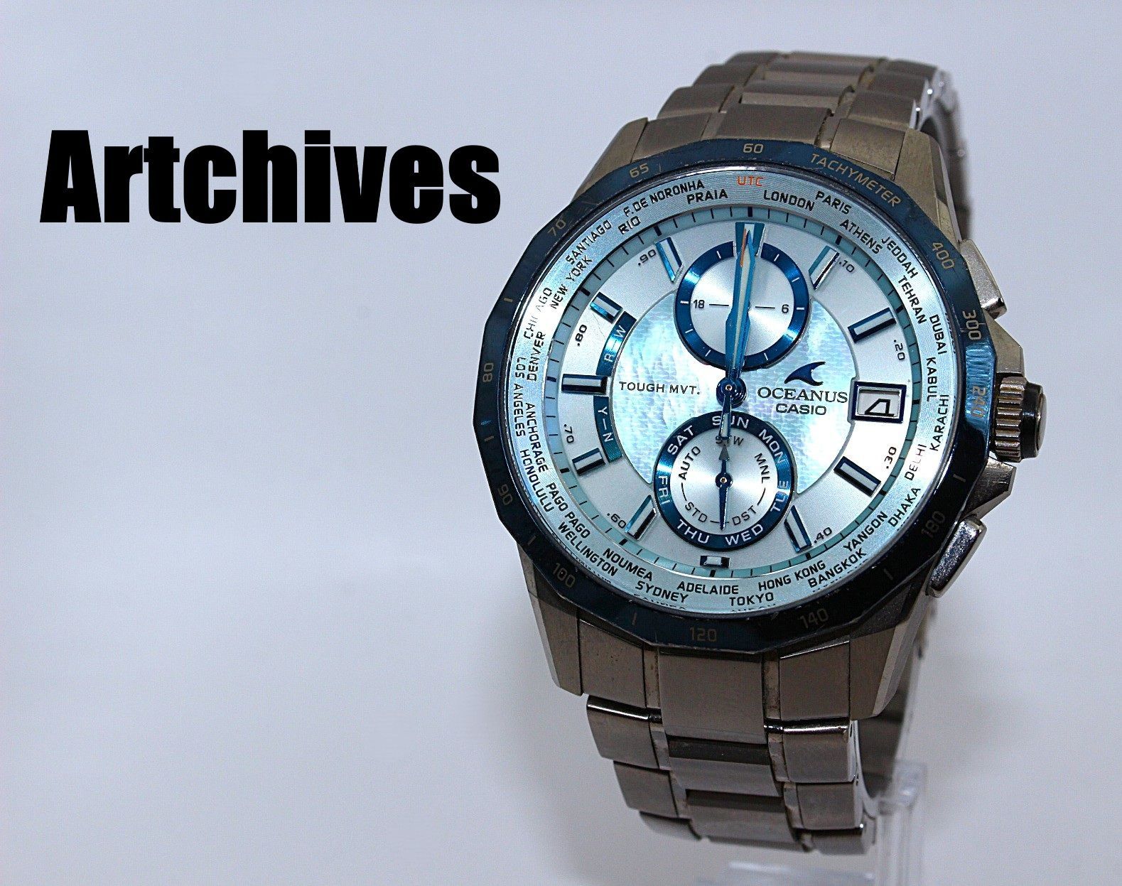 『VRW-2080』☆時計☆CASIO (カシオ)☆OCW-S2000P-1AJF☆オシアナス マンタ☆BL文字盤 メンズ ソーラー 稼働品☆