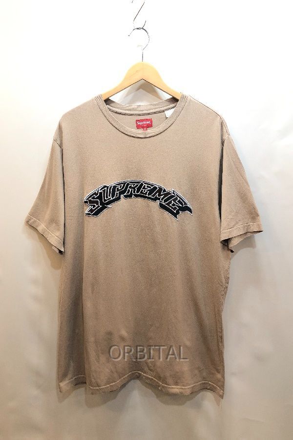 経堂) シュプリーム SUPREME Supreme アップリケアーク Tee 2022 Tシャツ カットソー ベージュ ブラウン メンズ ストリート サイズXL