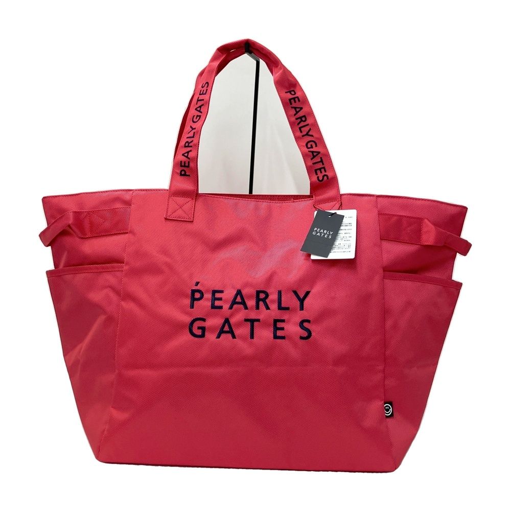 PEARLY GATES パーリーゲイツ ロッカーバッグ トートバッグ ニコちゃん ピンク系 [240101749339] ゴルフウェア ストスト