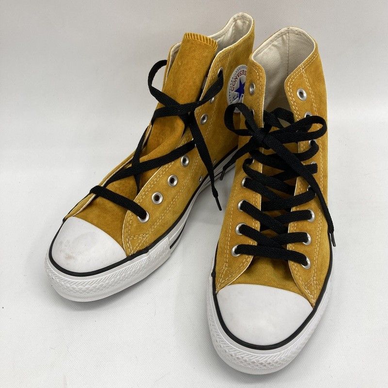 CONVERSE コンバース スニーカー SUEDE ALLSTAR HI スエード オールスター ハイカット 26.5cm シューズ アメカジ カジュアル メンズ マスタード イエロー 靴 ★SS1444