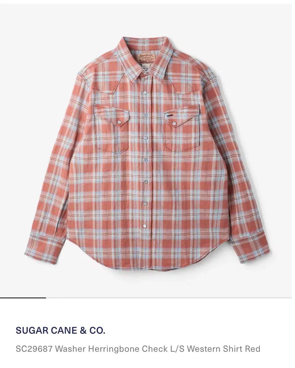 新品) SUGAR CANE(シュガーケーン) ウェスタン シャツ チェック柄 Mサイズ