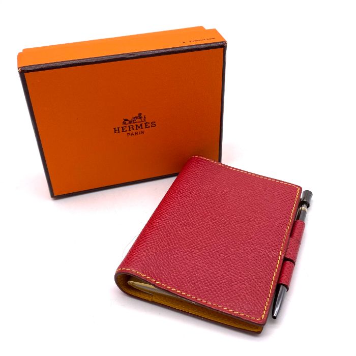 【中古】良品 HERMES エルメス アジェンダ ペン付 クシュベル 手帳カバー fY11369A