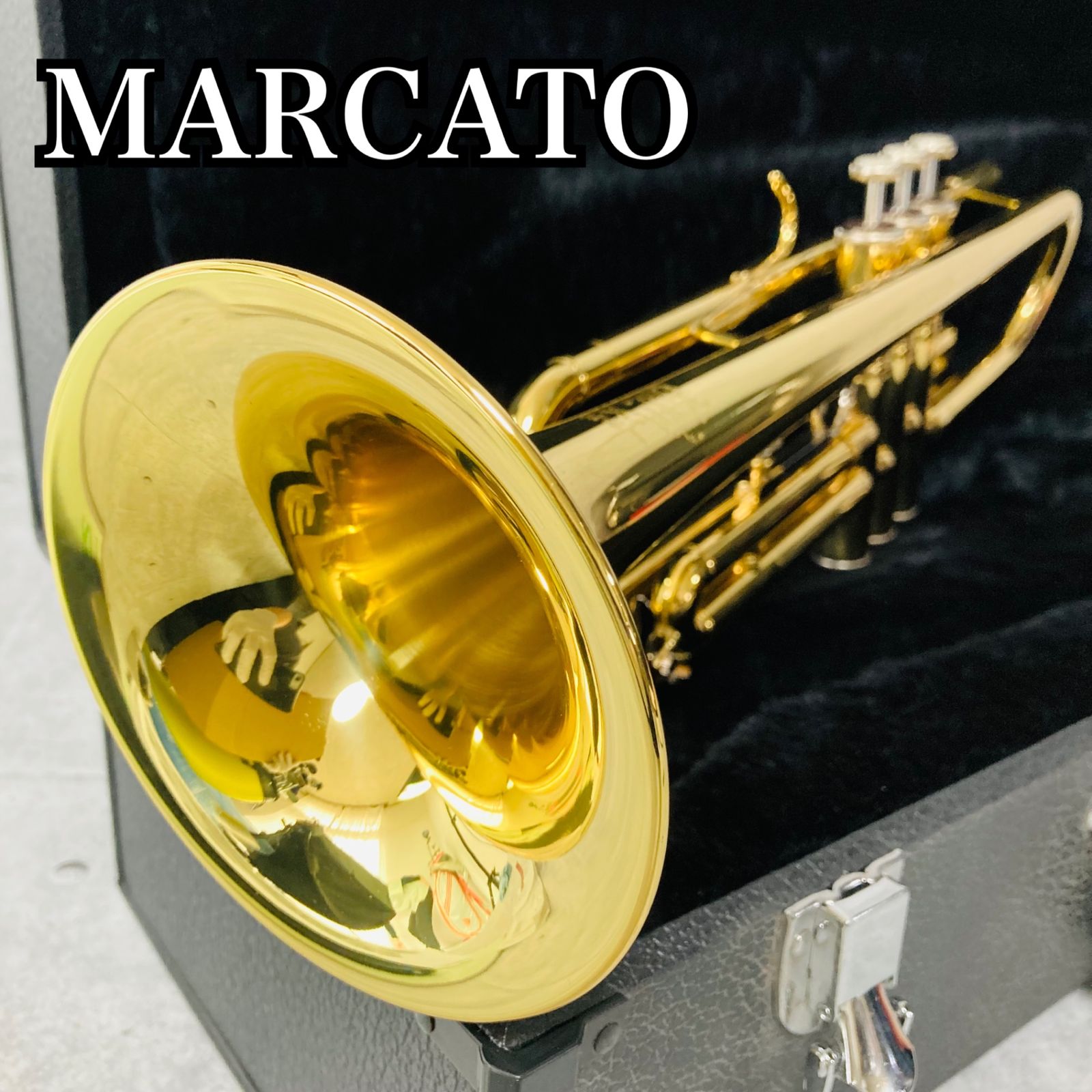 美品 MARCATO マルカートSophia Series ソフィアシリーズ トランペット マウスピース 入門 初心者 金管楽器 吹奏楽 ケース　KG-43