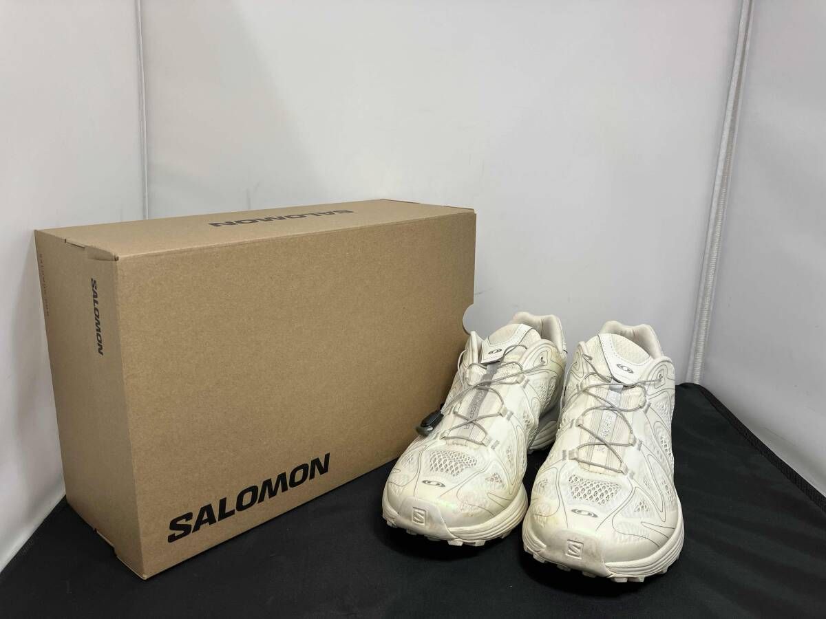 SALOMON サロモン 477962 XT-WHISPER VOID スニーカー 28cm メンズ クリーム系 オフホワイト系 シューズ メンズスニーカー 箱付 11,466円
