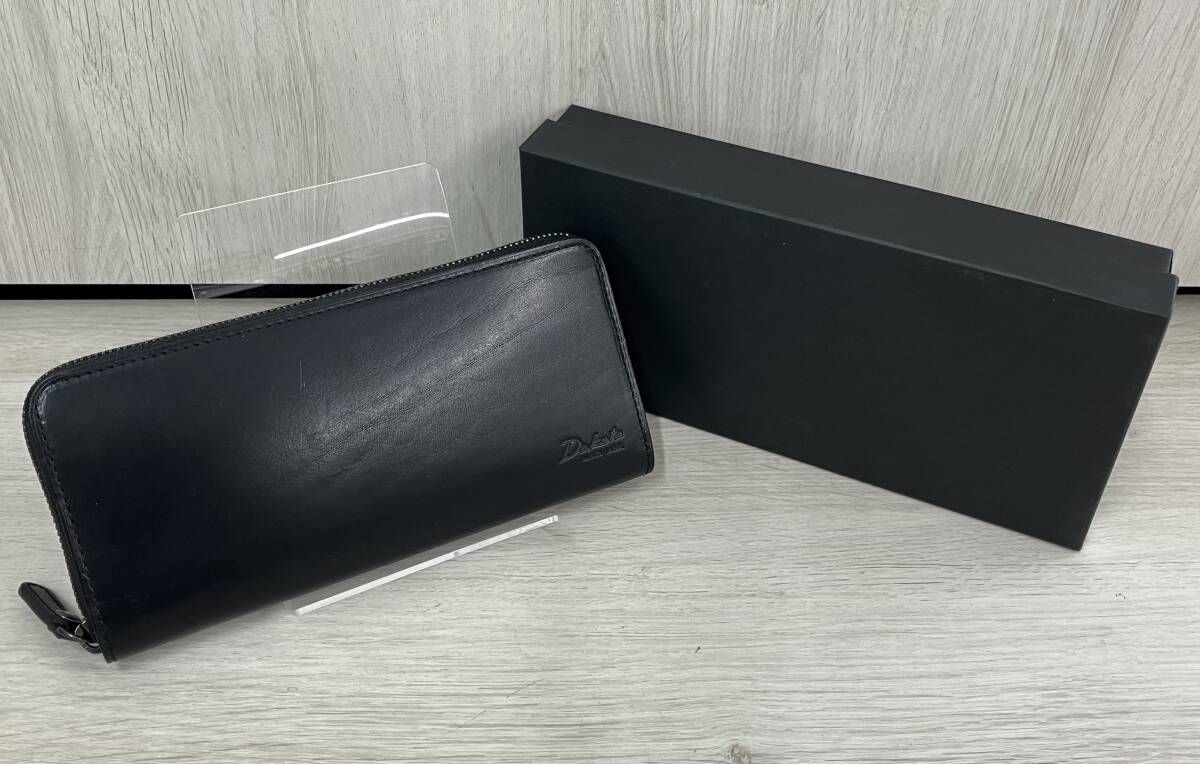 Dakota BLACK LABEL ダコタ ブラックレーベル ヴィスキオ 小銭入れ付長財布 ラウンドファスナー 0620912 メンズ ブラック レザー 箱有り