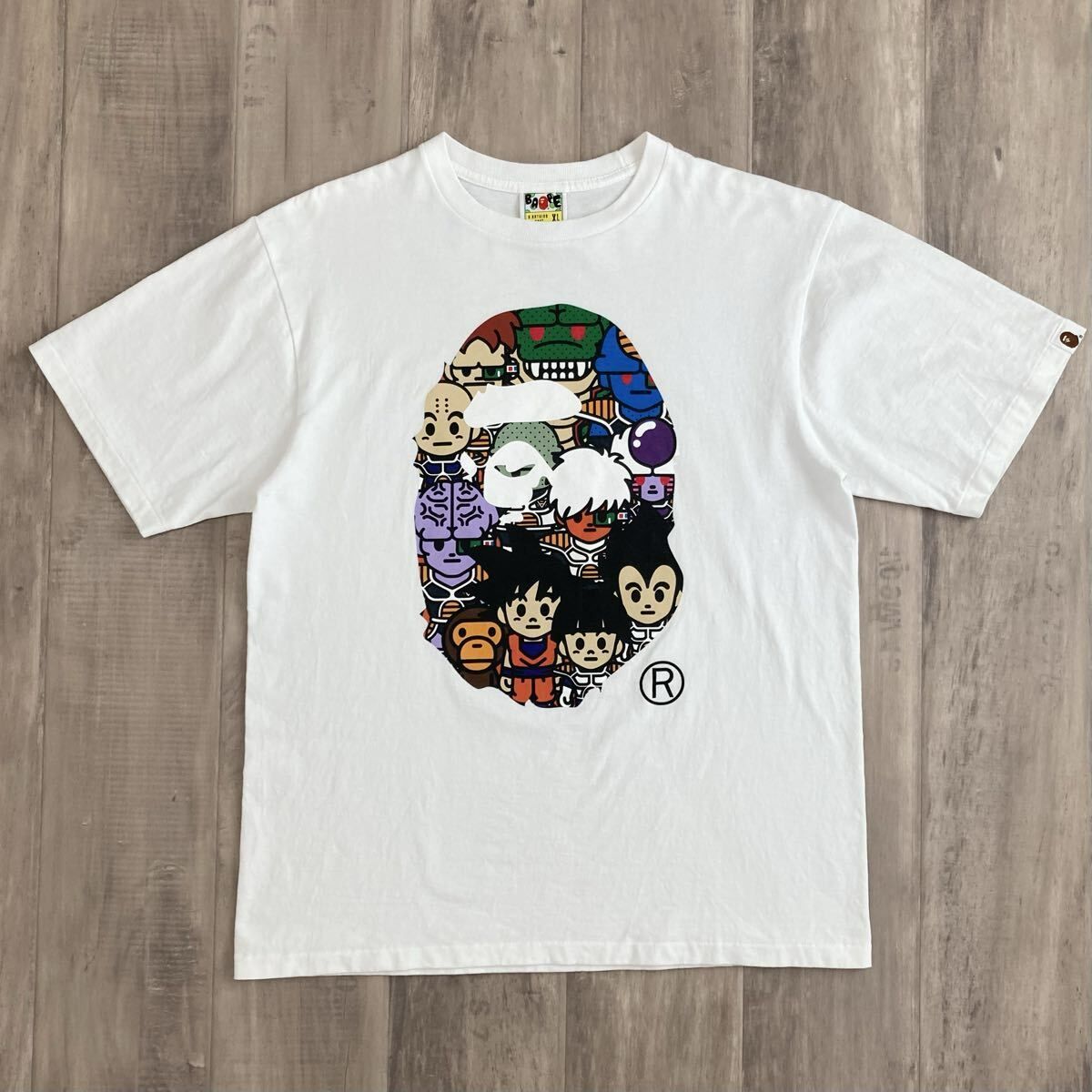 ★XL★ ドラゴンボール Z BAPE BIG HEAD Tシャツ Dragonball a bathing ape milo マイロ エイプ ベイプ アベイシングエイプ yi07