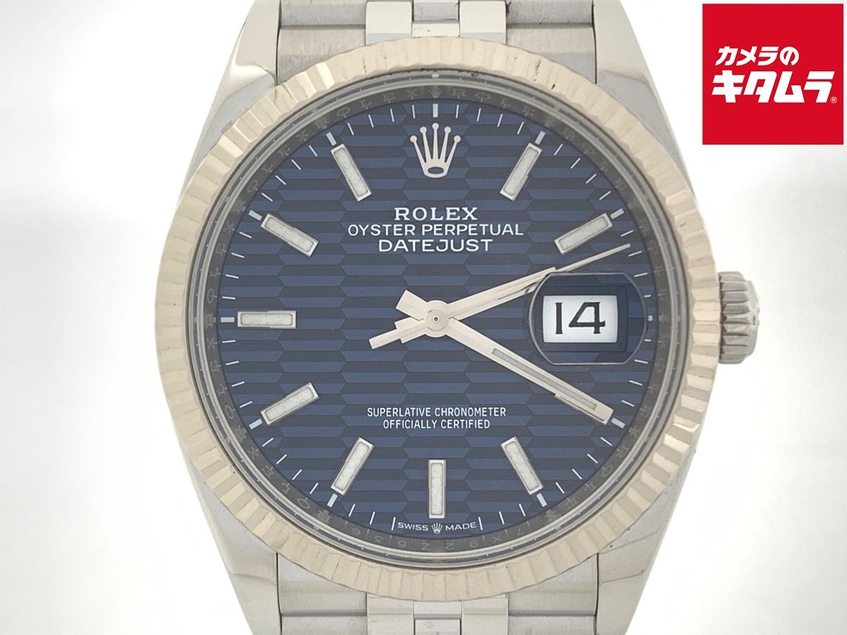 【中古】 【並品】 ロレックス(ROLEX) デイトジャスト 36 ブルー 126234 ステンレス/ホワイトゴールド フルーテッドモチーフ JB 814,632円