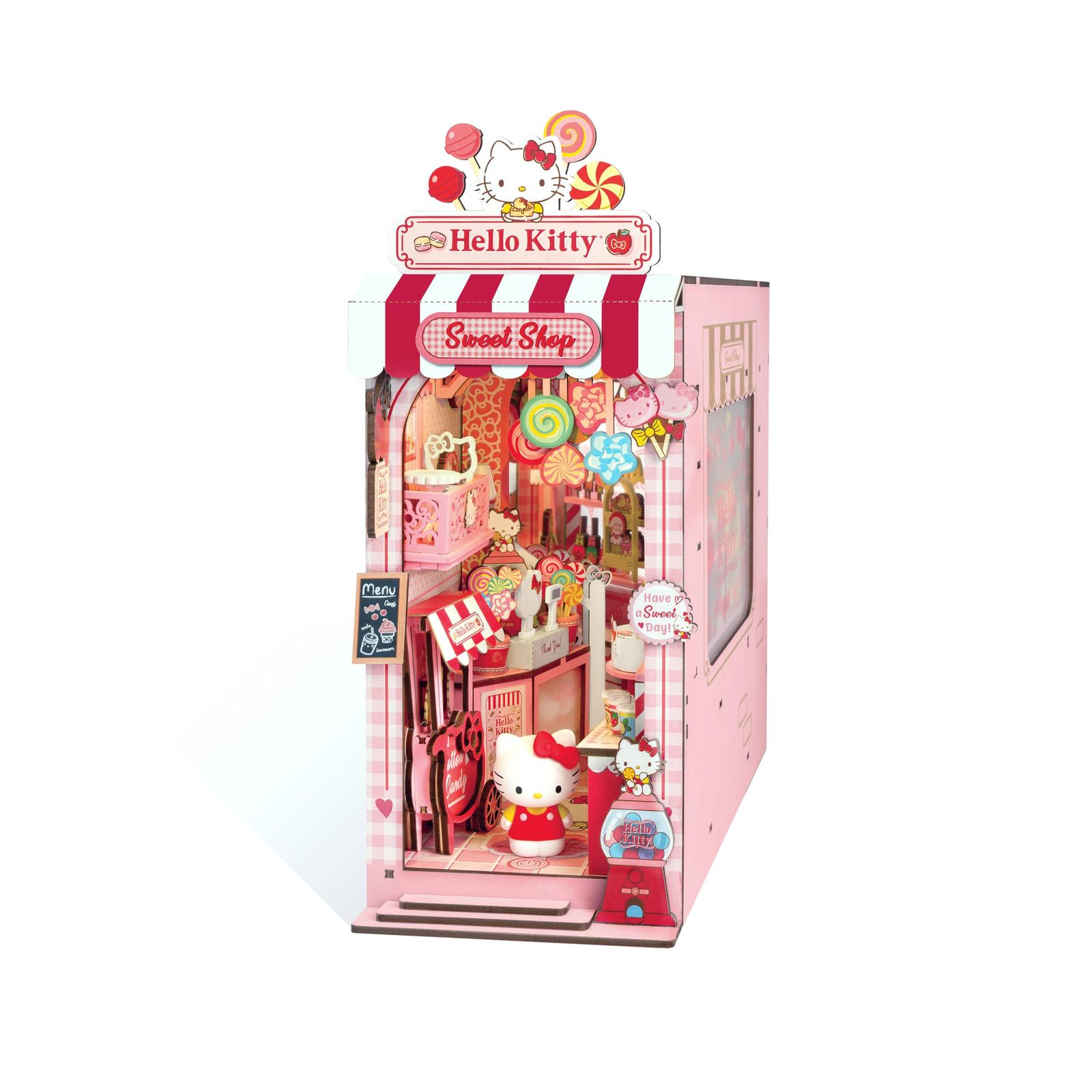 ハローキティ スイートショップ ブックヌークキット – サンリオ公式DIYミニチュアシェルフインサート タッチLED付き – 149ピース 3Dパズル 大人&ティーン向け – かわいい装飾、コレクター用ジオラマクラフトキット 13,142円