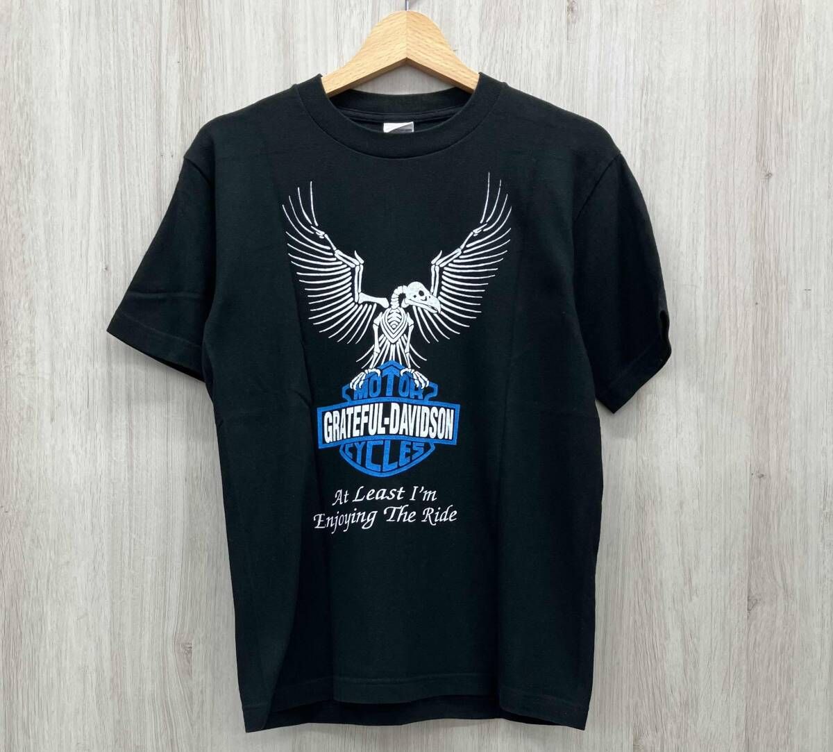 GRATEFUL DEAD DAVIDSON Short Sleeve Tee Shirt 90s グレイトフル デッド ダビッドソン 半袖 T シャツ BLACK 黒 BLUE 青 藤沢大庭店