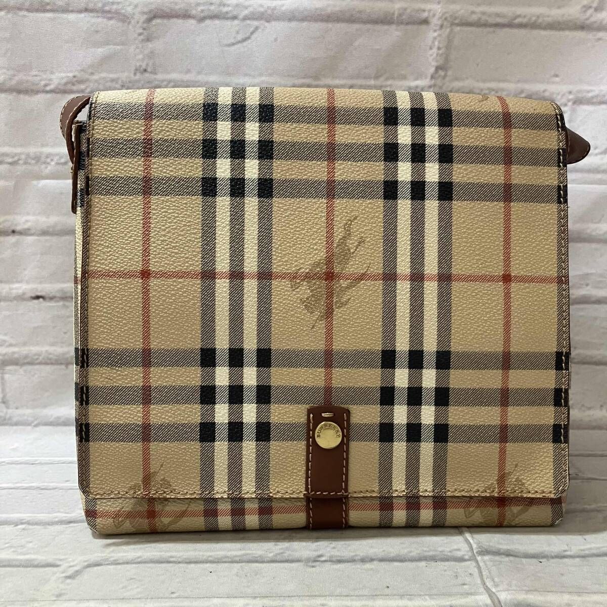 BURBERRY / ショルダーバッグ / ノバチェック / シャドーホース / ベージュ