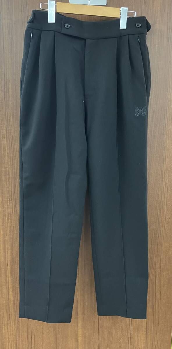 NEEDLES ボトム/S/GRN/ワンポイント/LQ211/Tucked Side Tab Trouser/LQ211ブラック