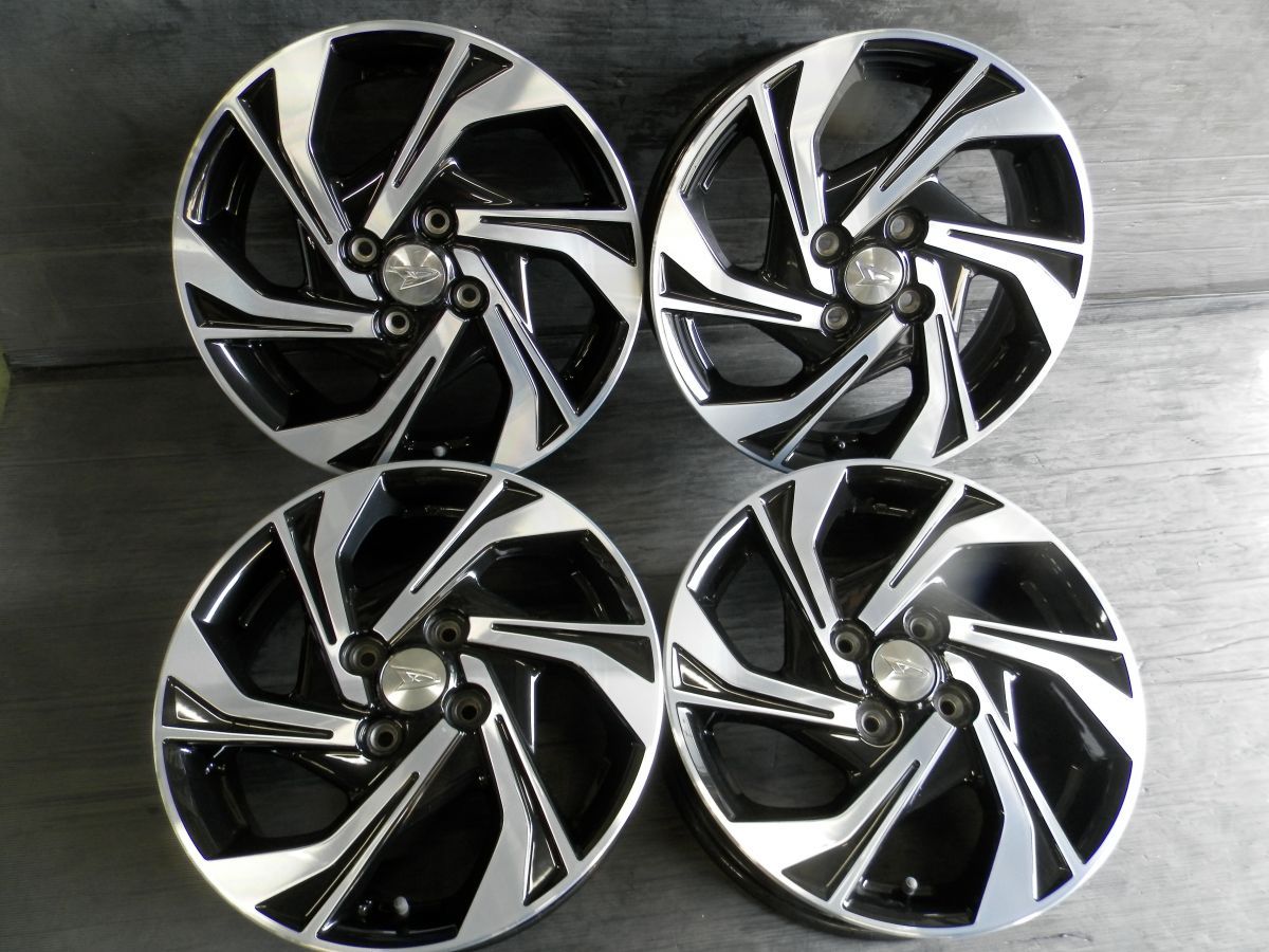 ダイハツ LA150S ムーブカスタム 純正 15インチアルミホイール 4本SET 4.5J +45 4H 100 54φ LA600S タントカスタム