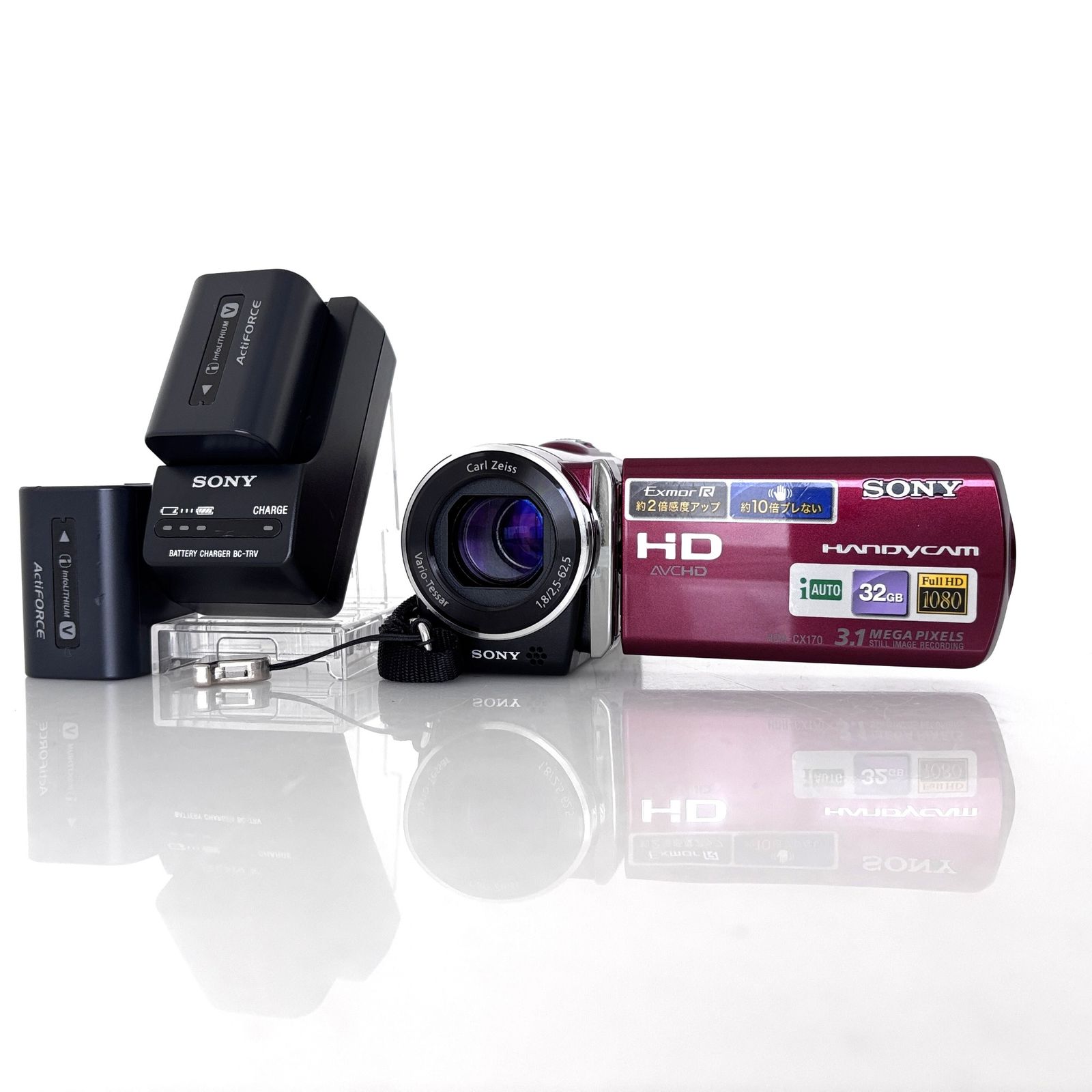 Sony HDR-CX170 Red Digital Camcorder #U323