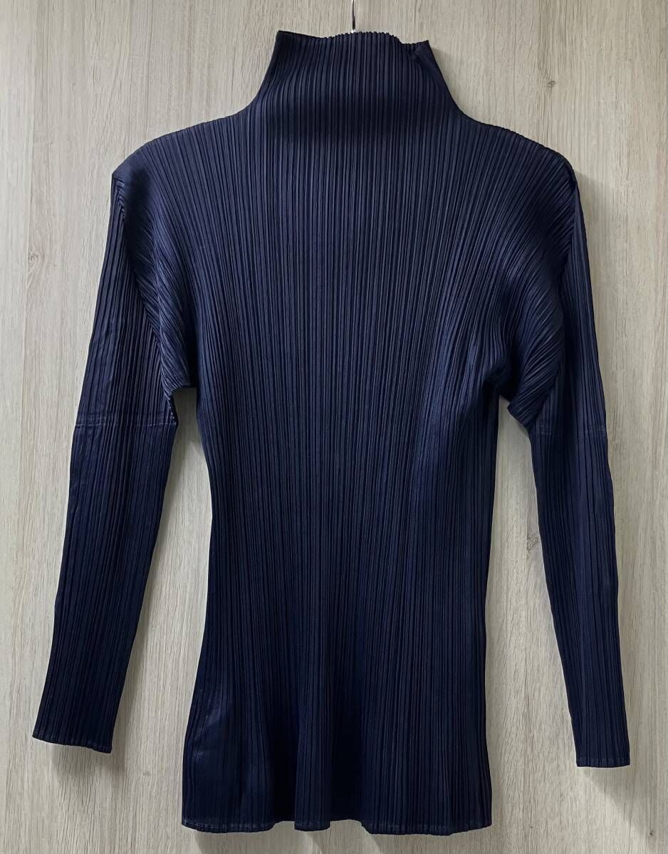 PLEATS PLEASE ISSEY MIYAKE PP04-JK604 プリーツ プリーズ イッセイ ミヤケ カットソー 長袖 ブラウス サイズ3 ネイビー 紺色 レディース 13,087円