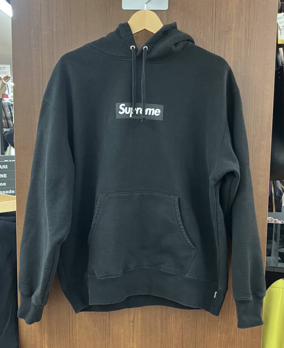 Supreme パーカー 韓国 ソウル ボックスロゴ ブラック