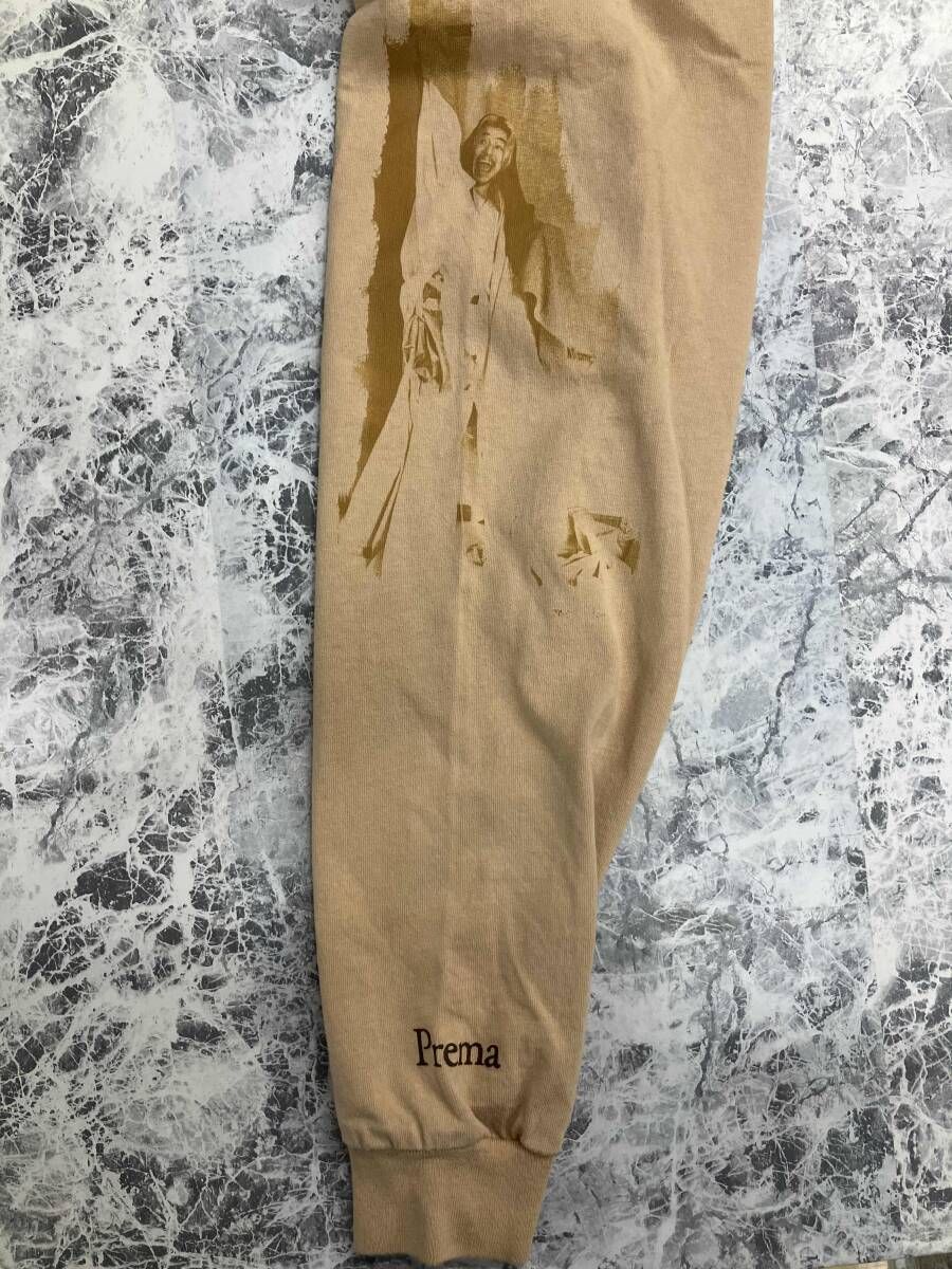 藤井風 / ふじいかぜ 長袖Tシャツ ベージュ サイズL Faded Prema 藤井