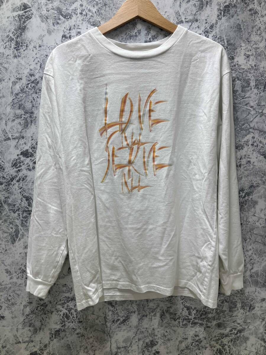 藤井風 / ふじいかぜ 長袖Tシャツ ホワイト サイズM LASA ロンT - メルカリ
