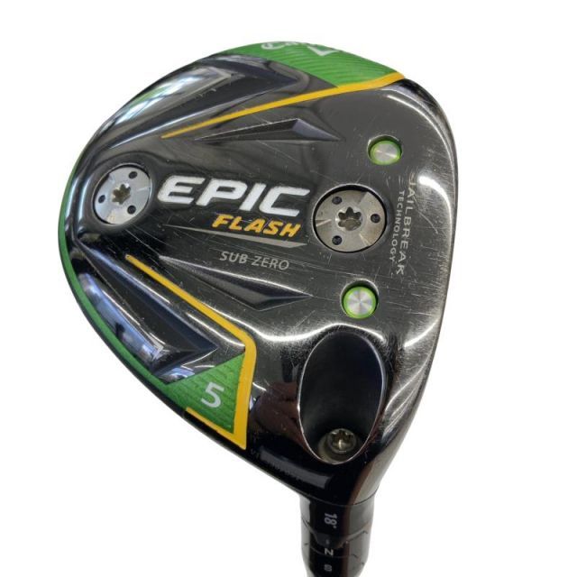 【中古】 キャロウェイ EPIC FLASH SUBZERO 5W フェアウェイウッド FW 純正特注シャフト (フレックスS) メンズ 男性用 右利き 右用 Cランク ゴルフクラブ
