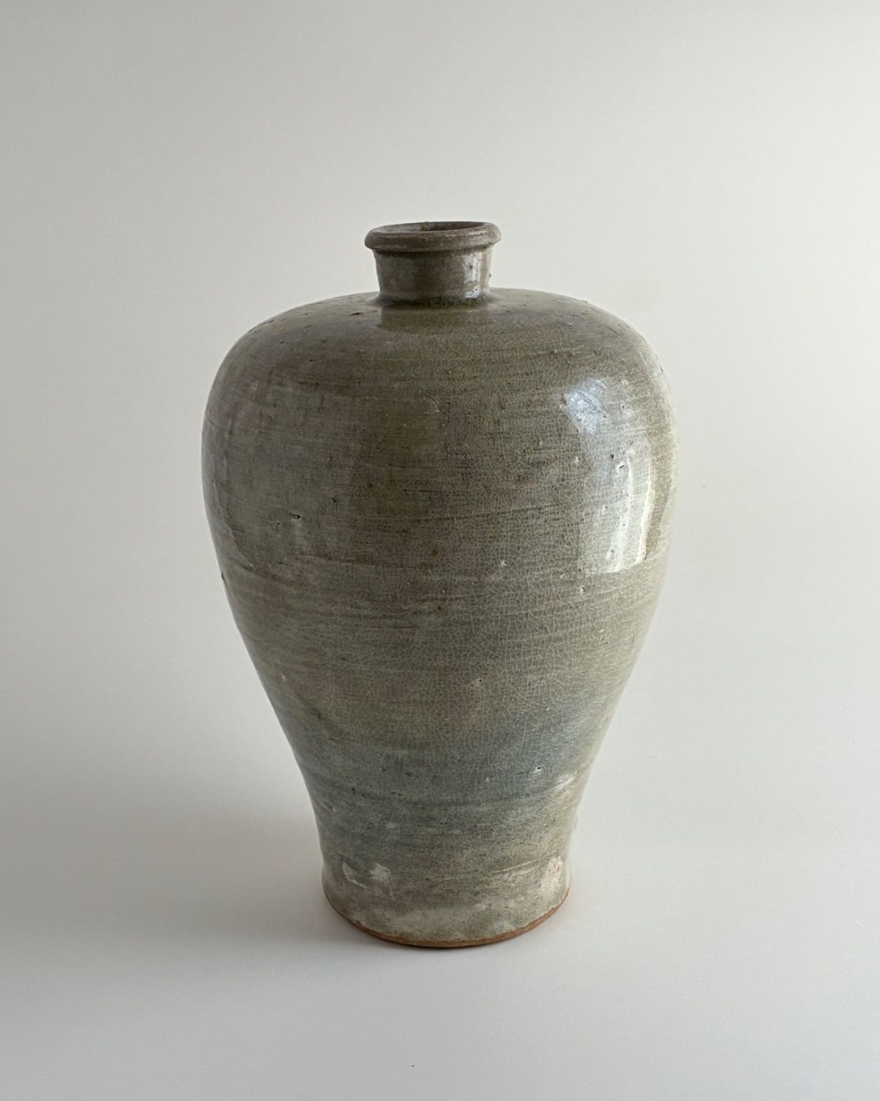 灰釉　瓶子　骨董　japanese antique