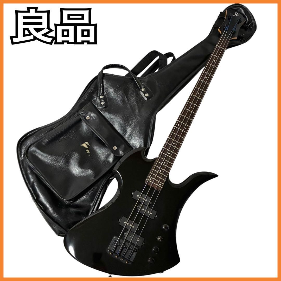 Aria Pro II Mockingbird Bass Stringed Instrument Black 4 Strings with Case Aria Pro Mockingbird Bass