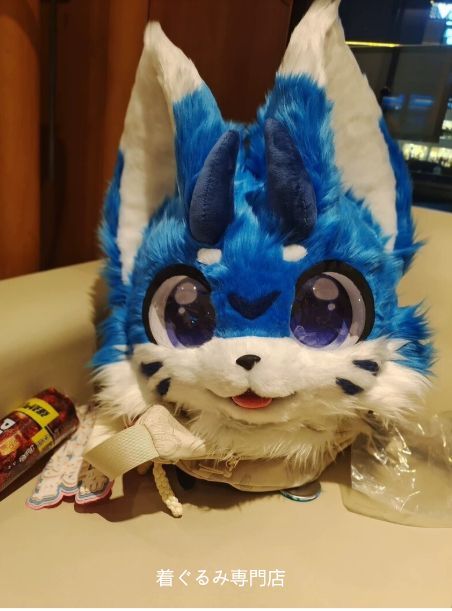 狼　犬　猫　着ぐるみ 　ヘッド ケモノ ファースーツ ぬいぐるみ コスプレ コスチューム Kurumi 一点物 D627