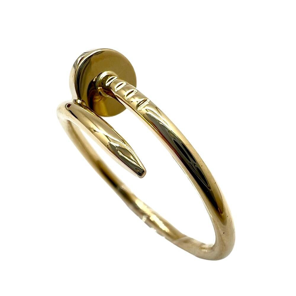 Cartier カルティエ ジュスト アンクル ジュストアンクル リング スモールモデル スモール K18YG 18金 18K イエローゴールド 750 ＃55 約15号 3.5g 指輪 ジュエリー レディース メンズ 【ブランドギャラリー東心斎橋店】