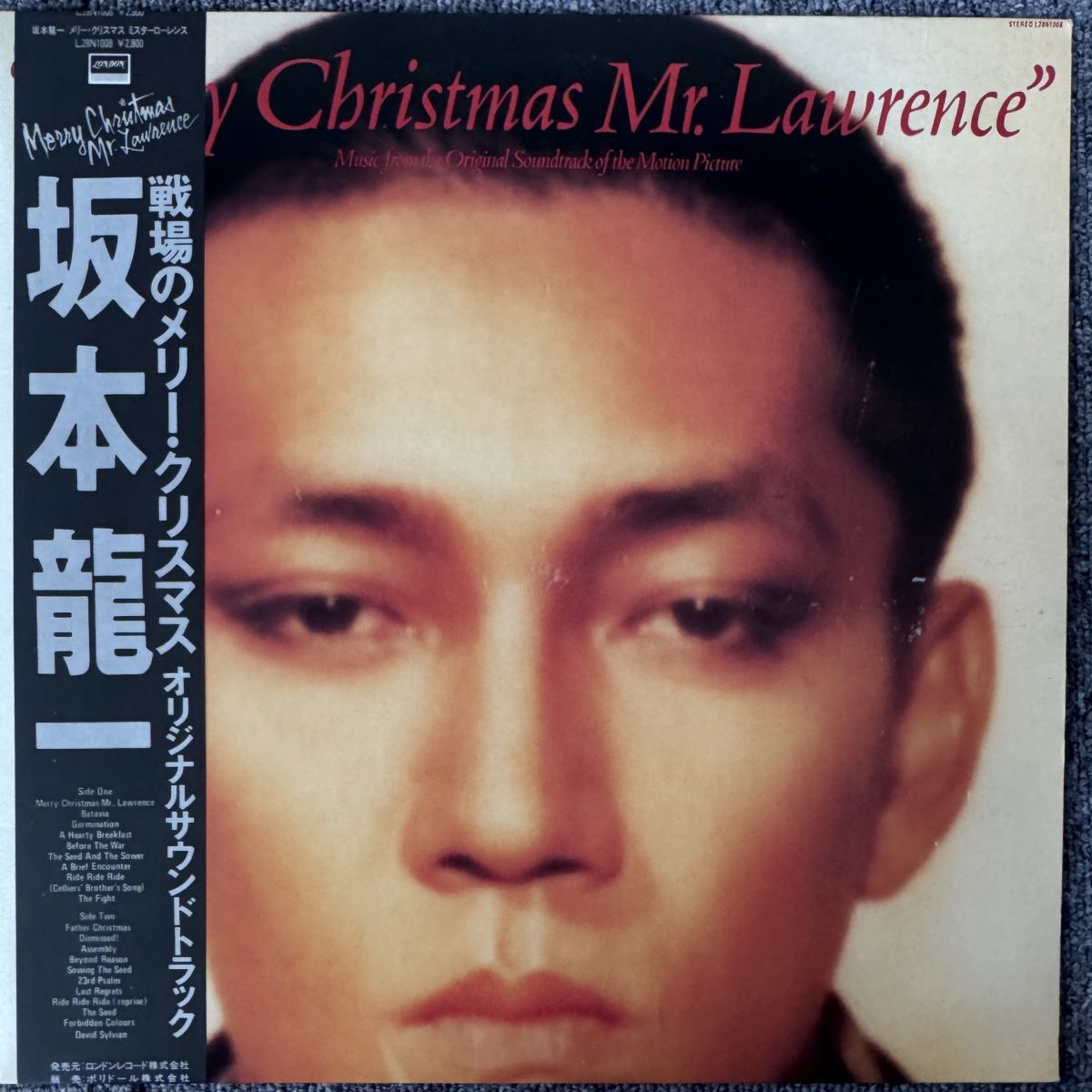 美盤/ 帯付/国内盤 坂本龍一 戦場のメリー・クリスマス LONDON L28N1008 【レコード/record/LP】