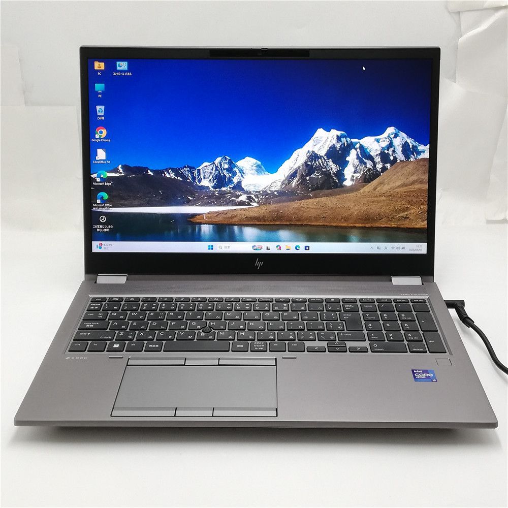 高性能 Wi-Fi有 中古ノートパソコン hp ZBook Fury G8 Core i9 11950H 64GB 2TB SSD 無線LAN Bluetooth カメラ Windows11 Office 即使用可