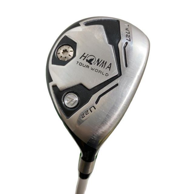 【中古】 本間ゴルフ TOUR WORLD TW727 22° ユーティリティ UT 純正特注シャフト (フレックスR) メンズ 男性用 右利き 右用 Cランク ゴルフクラブ