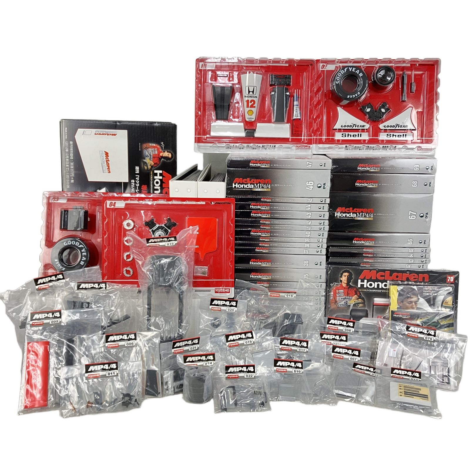 DeAGOSTINI 週刊 マクラーレン ホンダ MP4/4 全70巻セット McLAREN HONDA ディアゴスティーニ 未使用 Y11495012その他