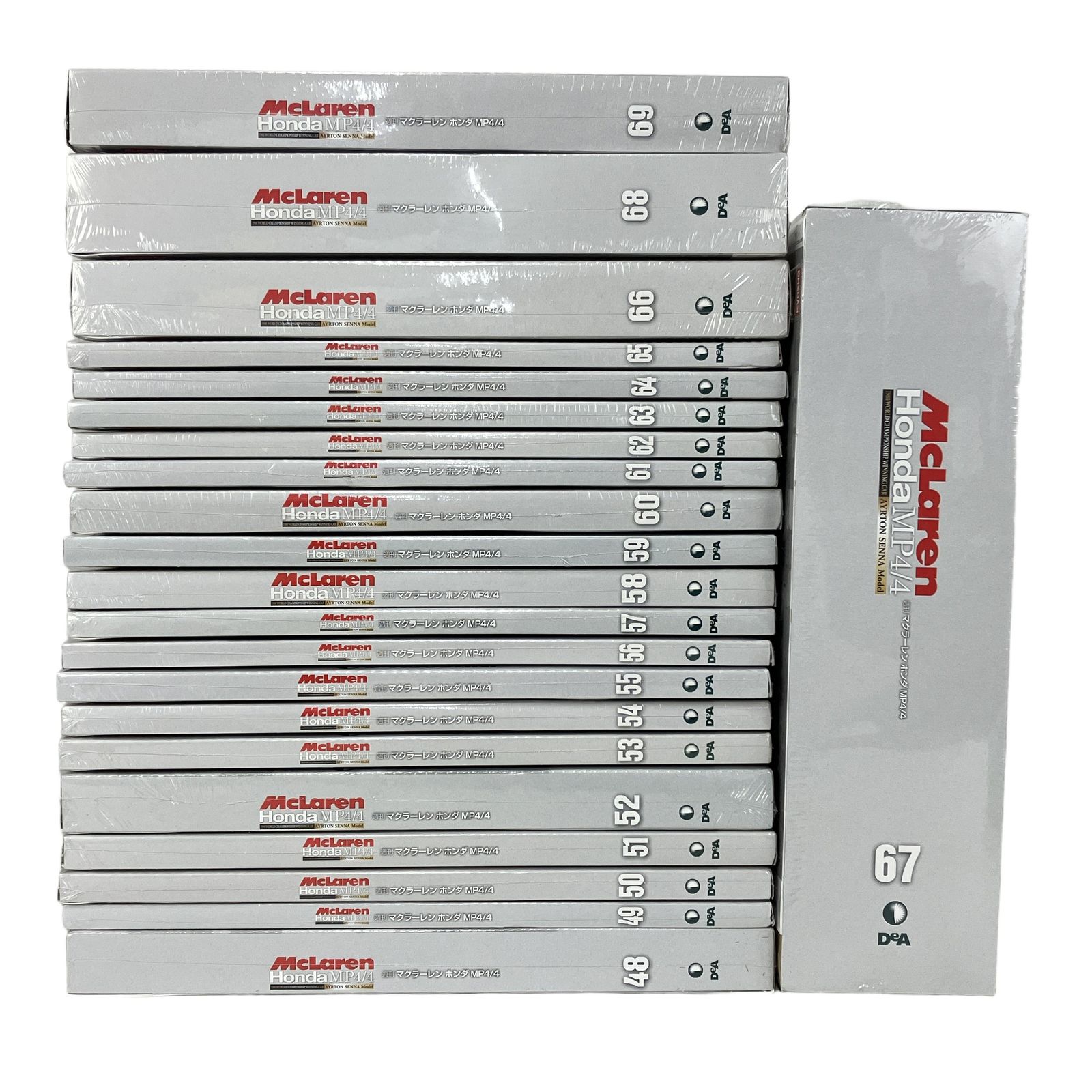 DeAGOSTINI 週刊 マクラーレン ホンダ MP4/4 全70巻セット McLAREN HONDA ディアゴスティーニ 未使用 Y11495012
