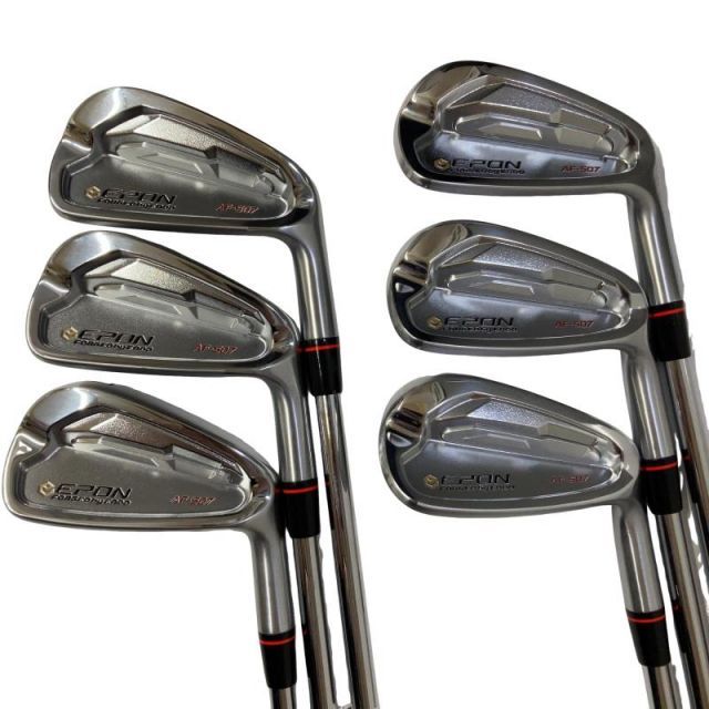 【中古】 エポンゴルフ株式会社 EPON AF-507 6S アイアンセット IR 純正特注シャフト (フレックスR) メンズ 男性用 右利き 右用 Bランク ゴルフクラブ