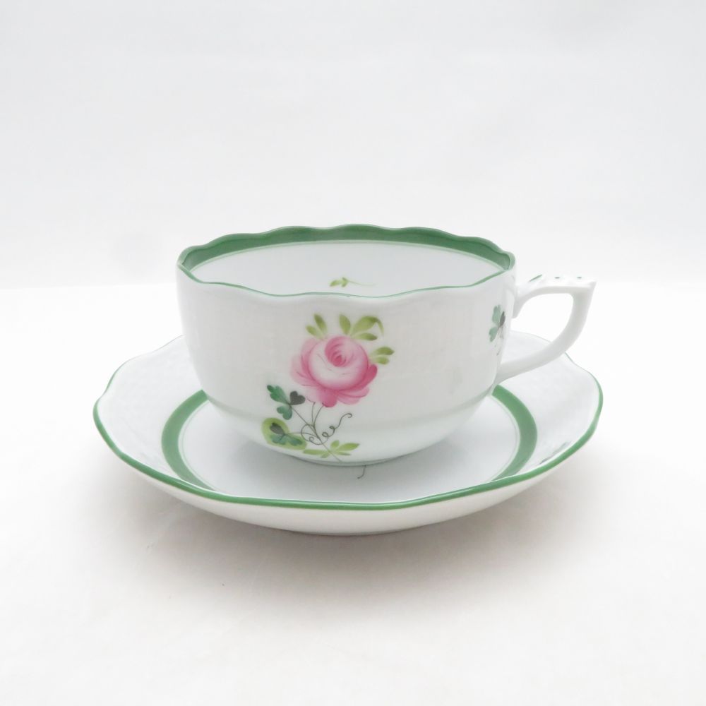 美品 Herend ヘレンド VRH ウィーンの薔薇 ティーカップ＆ソーサー 紅茶 バラ SO4274D1 9,000円