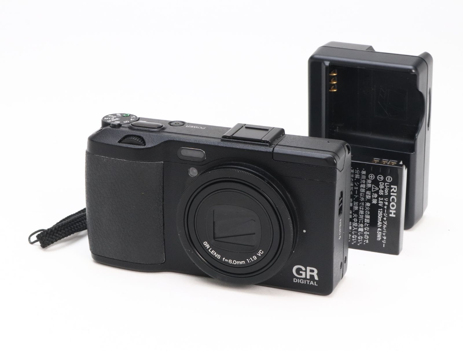 AB+ (良品) RICOH リコー GR DIGITAL IV ブラック シャッター回数1522 初期不良返品対応 77-216