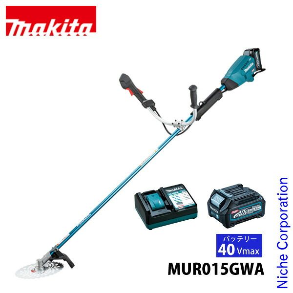 【新品】 マキタ（makita） 40Vmax 充電式草刈機 Uハンドル バッテリー ・充電器付き MUR015GWA 草刈機 刈払機 刈払い機 充電式 バッテリー式 38,540円