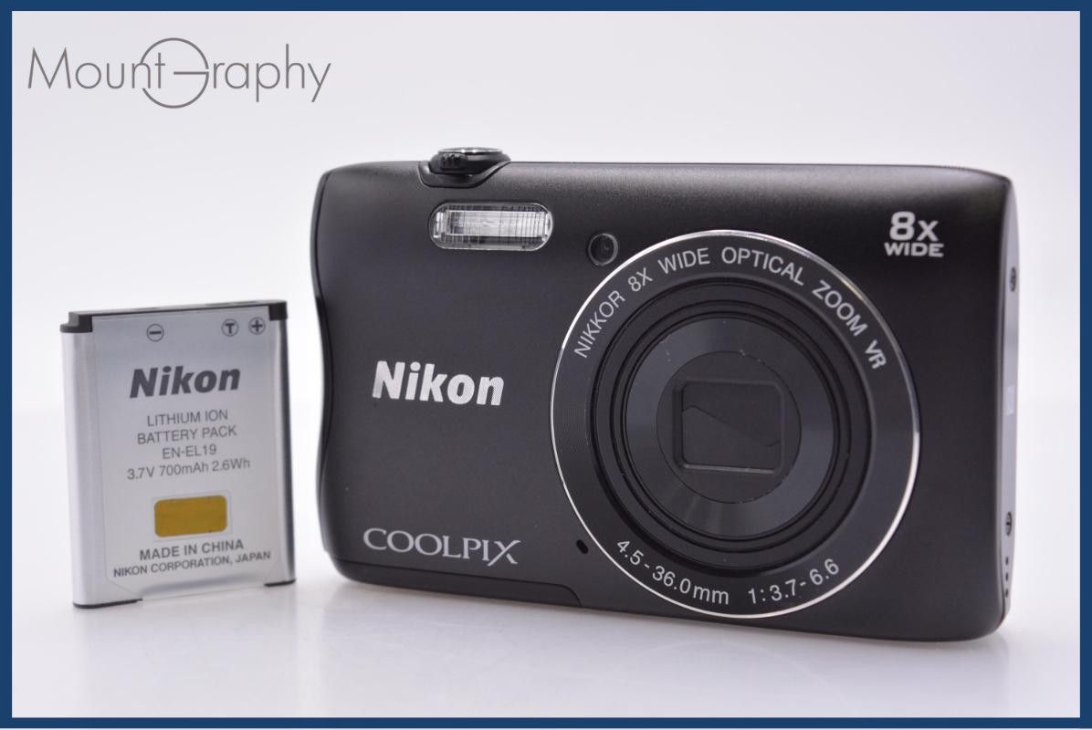 【美品・動作保証】 ニコン Nikon COOLPIX S3700 8x バッテリー付属 同梱無料 #my399 24,203円