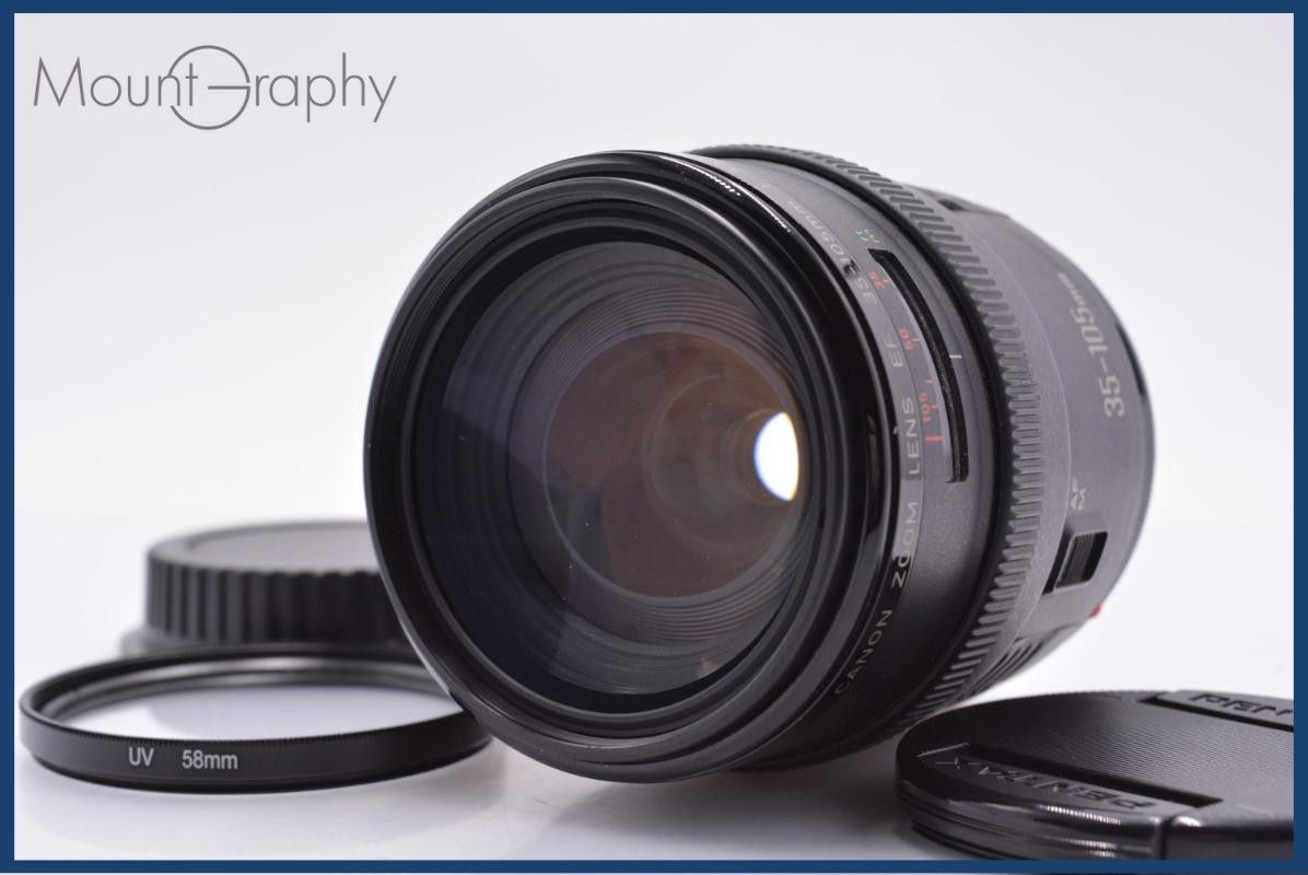 【動作保証】 キヤノン Canon EF 35-105mm F3.5-4.5 前後キャップ&レンズフィルター付 同梱無料 #yk9844