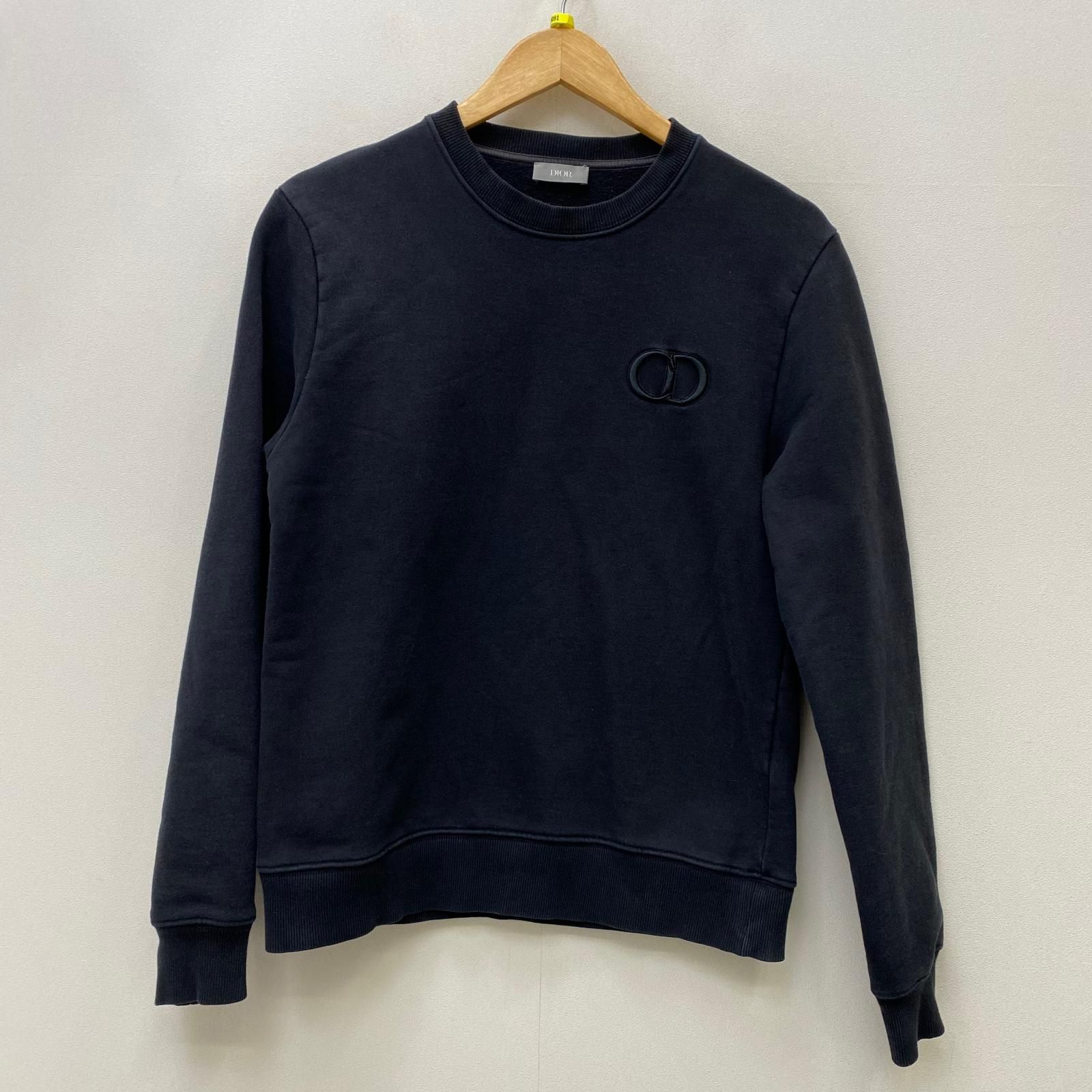 【加古川店】 中古 DIOR HOMME | ディオール・オム スウェット CD ICON CREW NECK 943J612A0531 国内正規品 ブラック サイズ：S 【108】