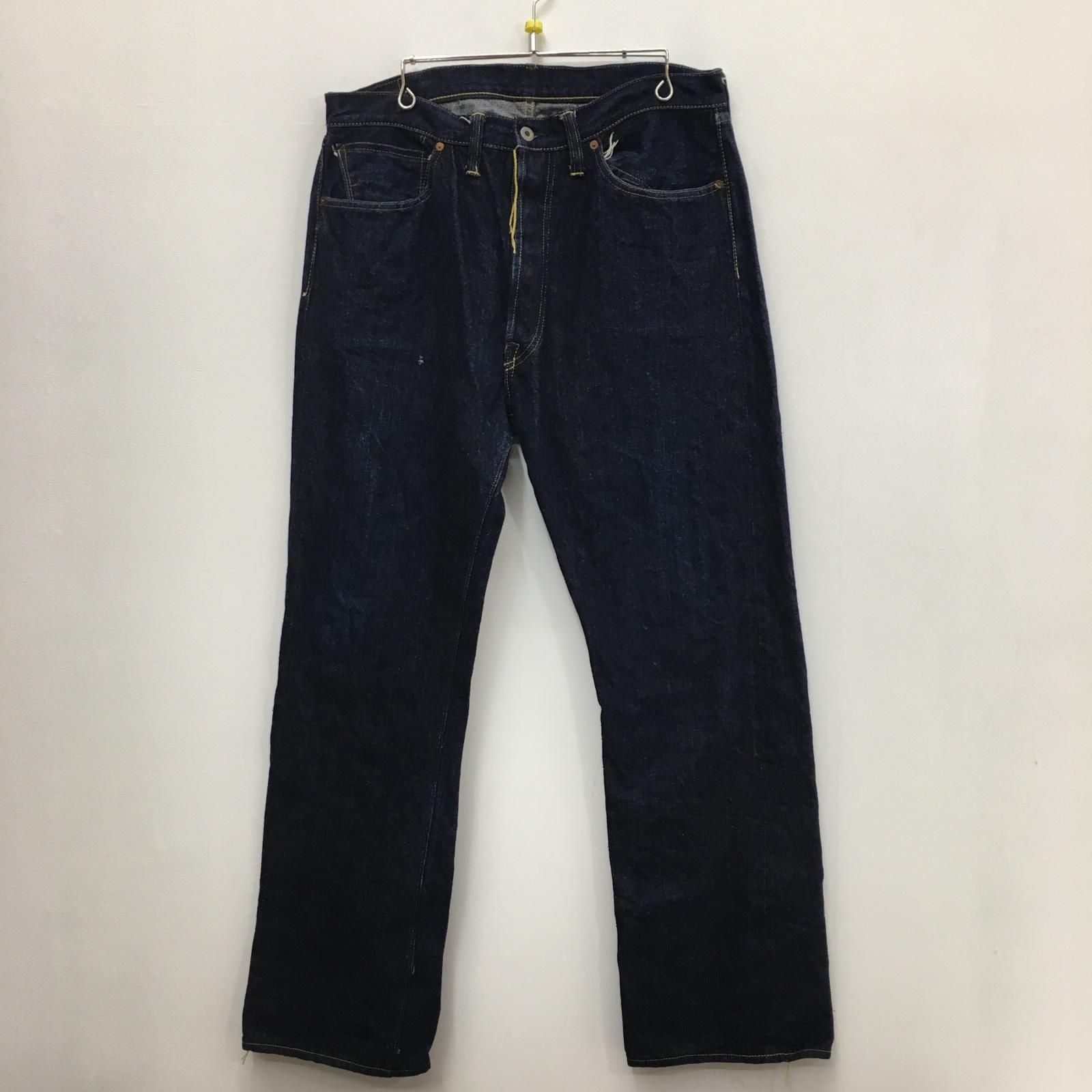 【加古川店】 中古 SUGAR CANE | シュガーケーン デニムパンツ 13.5oz blue denim waist overalls s1943 model sc49009 インディゴ 【107】