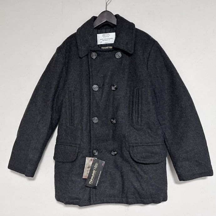 未使用 日本製 BARNS OUTFITTERS バーンズ 中綿キルティングピーコート Pコート シンサレート 1 M グレー メンズ 11,218円