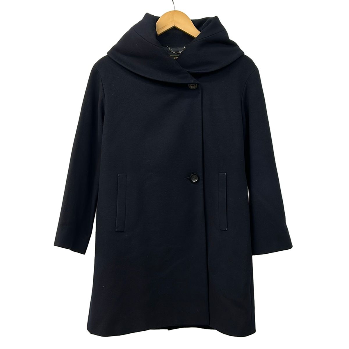 23区(ニジュウサンク) コート サイズ32 XS レディース美品 - ダークネイビー 長袖/Loro Piana/秋/冬