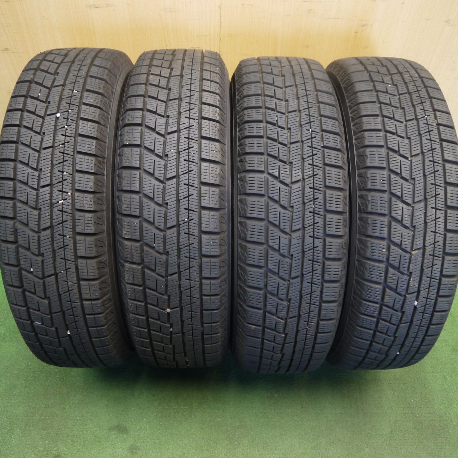 バリ溝！23年！キレイ！ほぼ10分◎スタッドレス 175/65R15 ヨコハマ アイスガード iG60 MANARAY SPORT マナレイ スポーツ 15インチ PCD100/4H◎6073106Hス