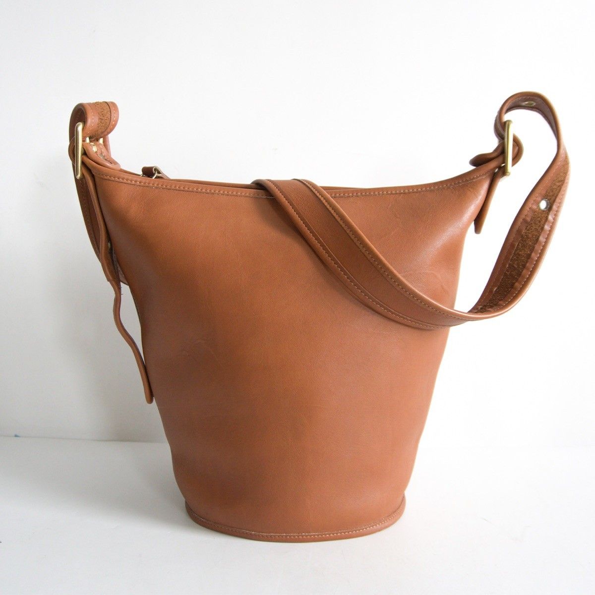 【美品】OLD COACH【バケツ レザー ショルダーバッグ】 ブラウン コーチ 26070662