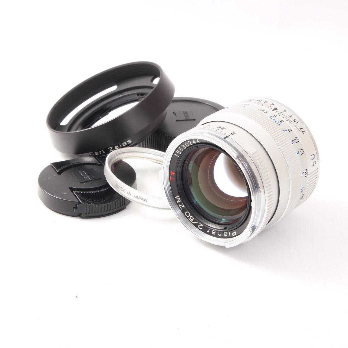 Carl Zeiss カールツァイス Planar 50mm F2 ZM シルバー ライカM